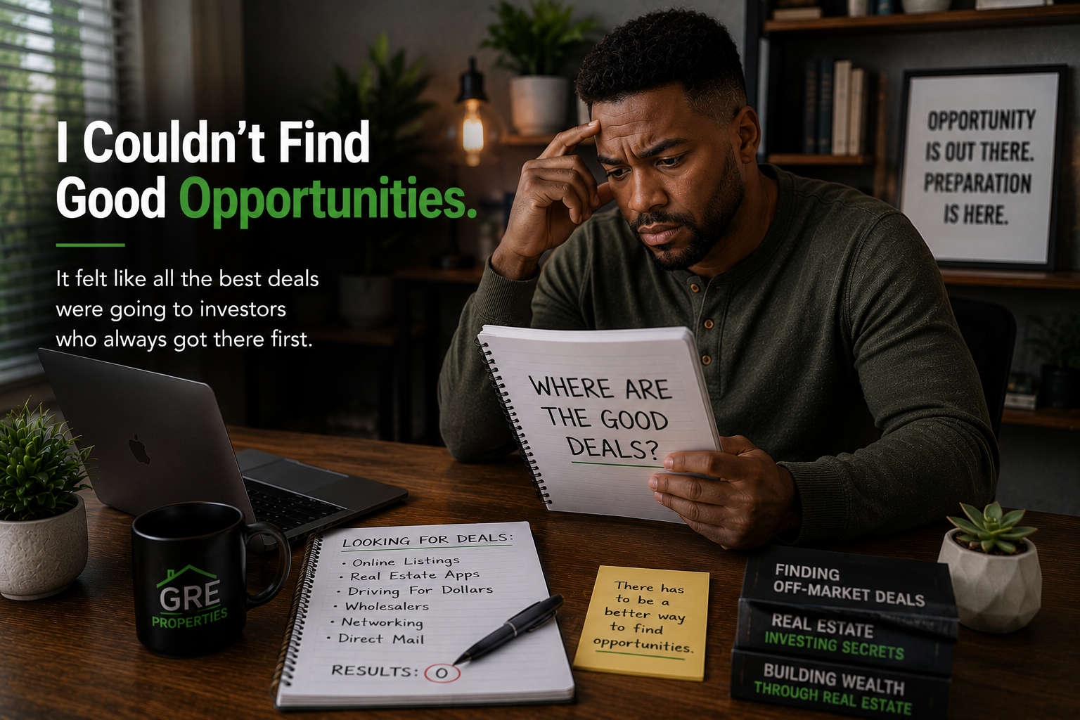 I Couldn't Find Good Opportunities